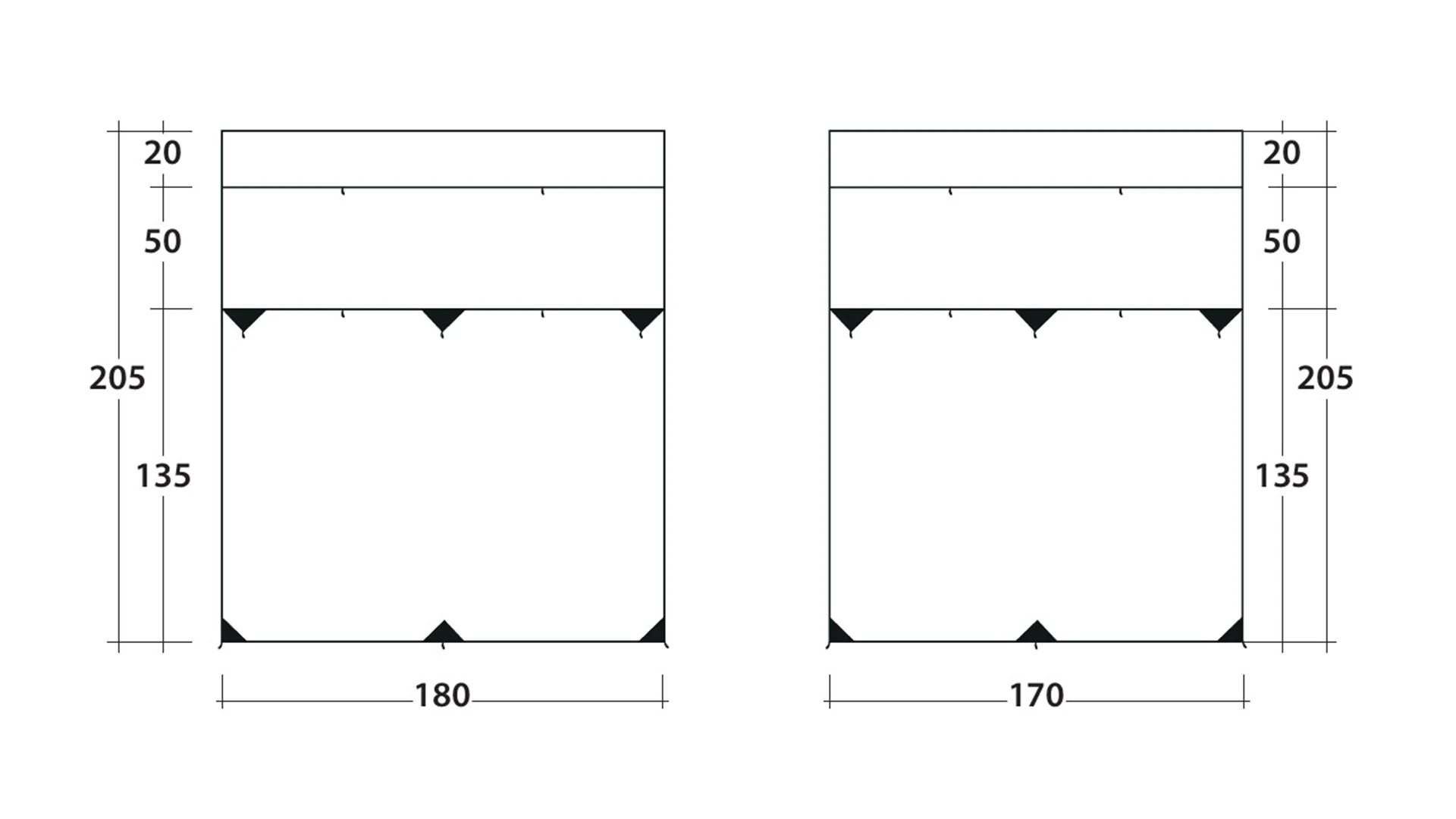 Outwell Fallcrest Side Panel Set - Image 6